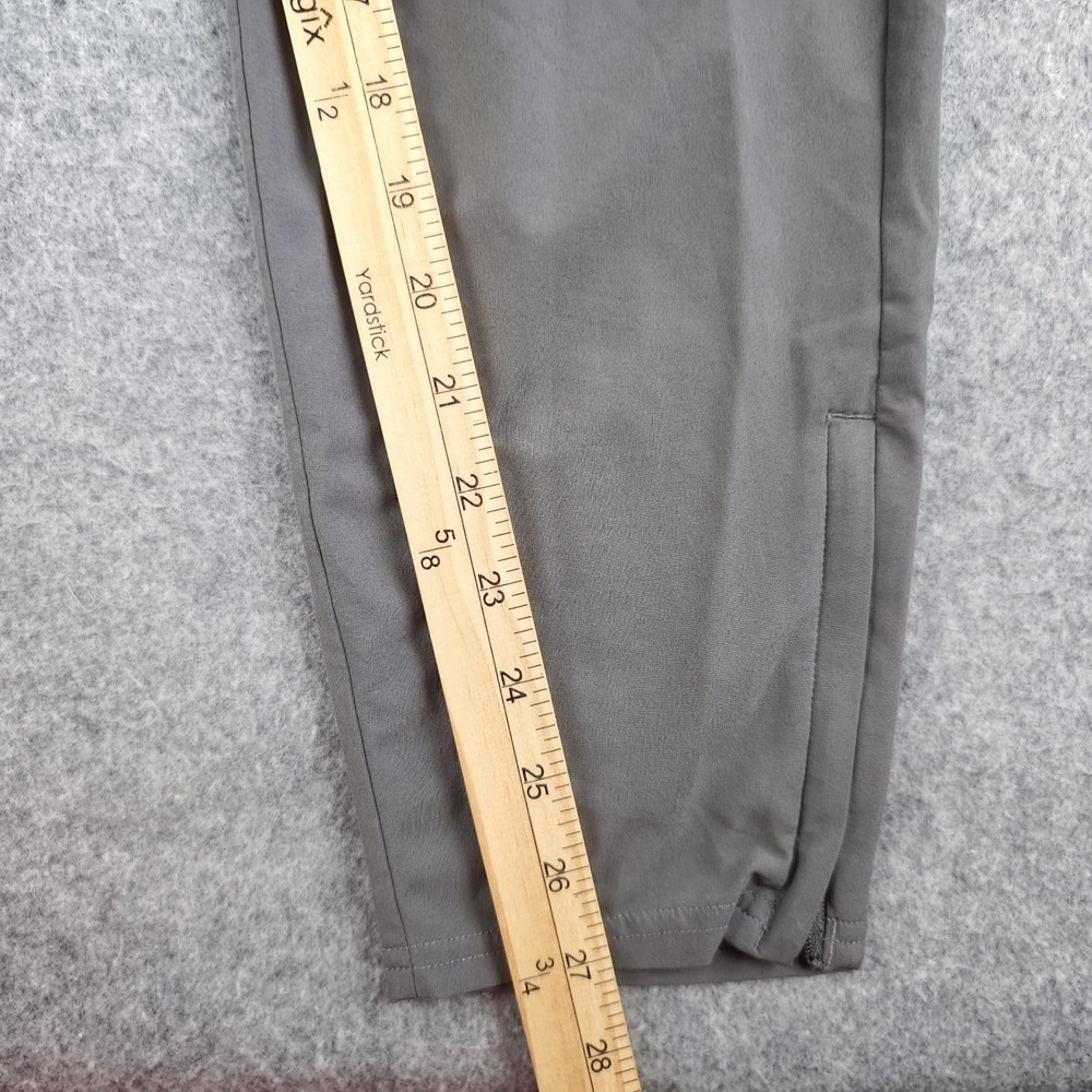 Gymshark Arrival Woven Joggers Mens Medium Silhouette Gray Zip Ankle Slim - Picture 6 of 13